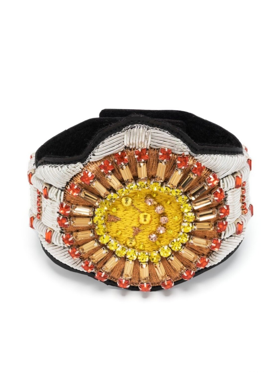

Браслет-кафф Sun с вышивкой Walter Van Beirendonck, серебряный
