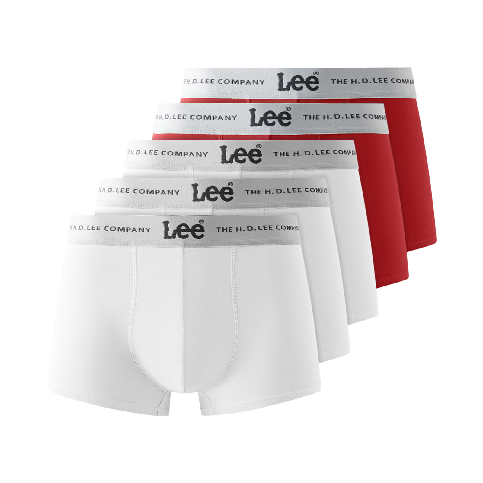 

Трусы Hui Guang II Generation мужские 5 штук Lee, красный