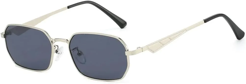 

Роскошные женские солнцезащитные очки в металлической оправе, ретро-стиль, мужские солнцезащитные очки с защитой от УФ-излучения UV400 SZVVBKK, Silvery Black