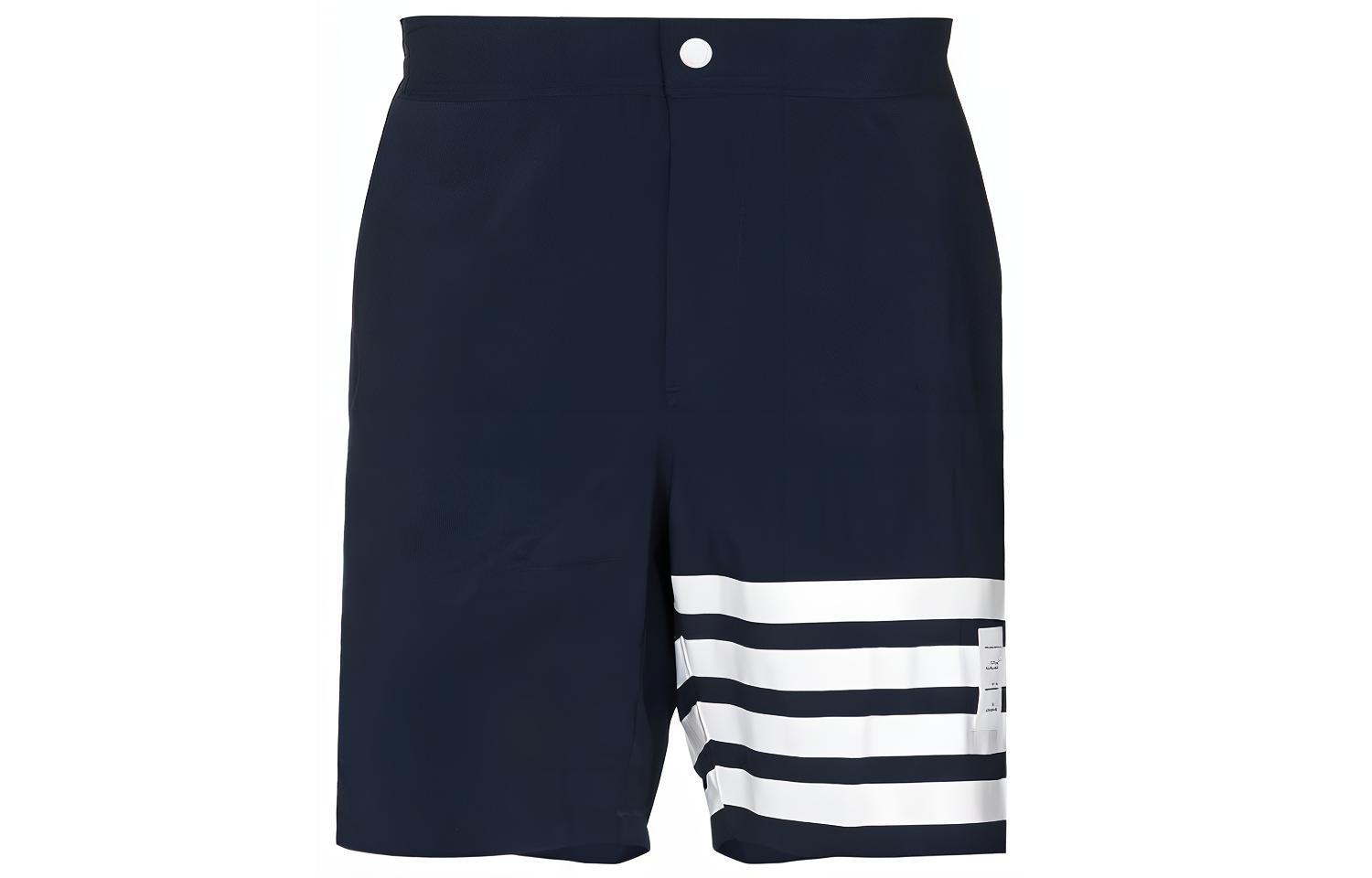 

Футболка Solid Tech Swim Short THOM BROWNE, синяя