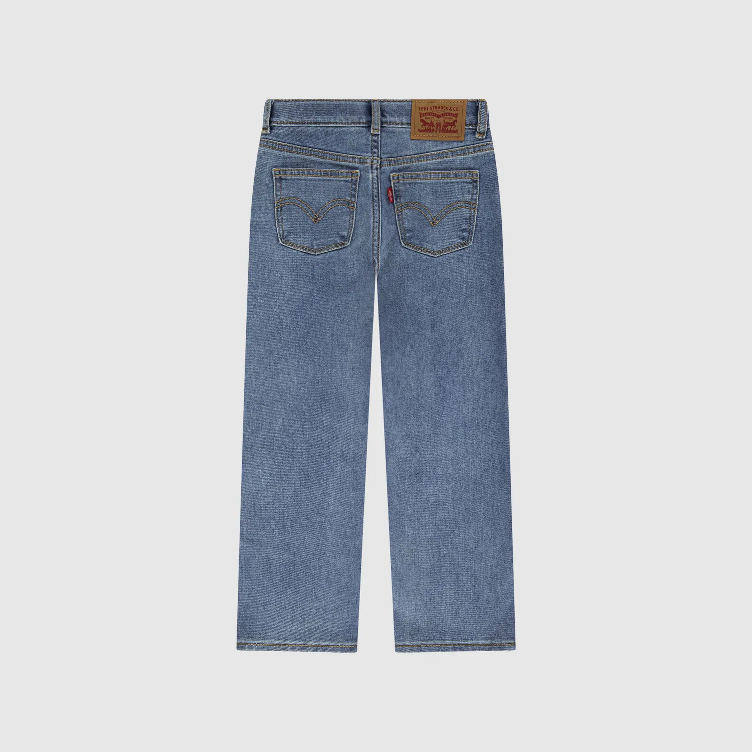 Широкие джинсы для девочек 4-6 лет Levi's, Medium Wash — фото 2