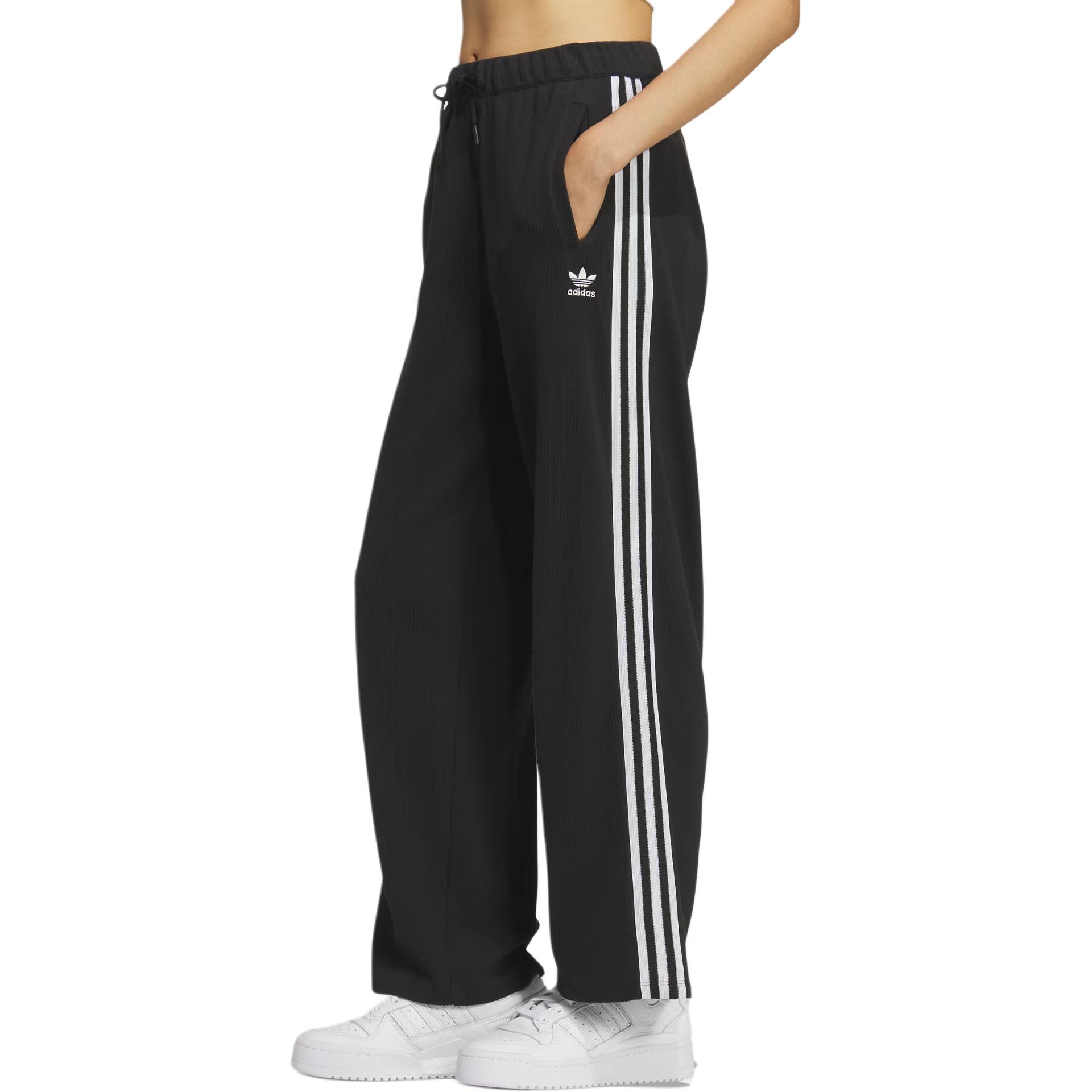 Fw25 W Knit Pant вязаные спортивные штаны женские Adidas Originals, черный — фото 4