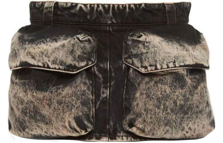 

Юбка джинсовая женская черная Miu Miu