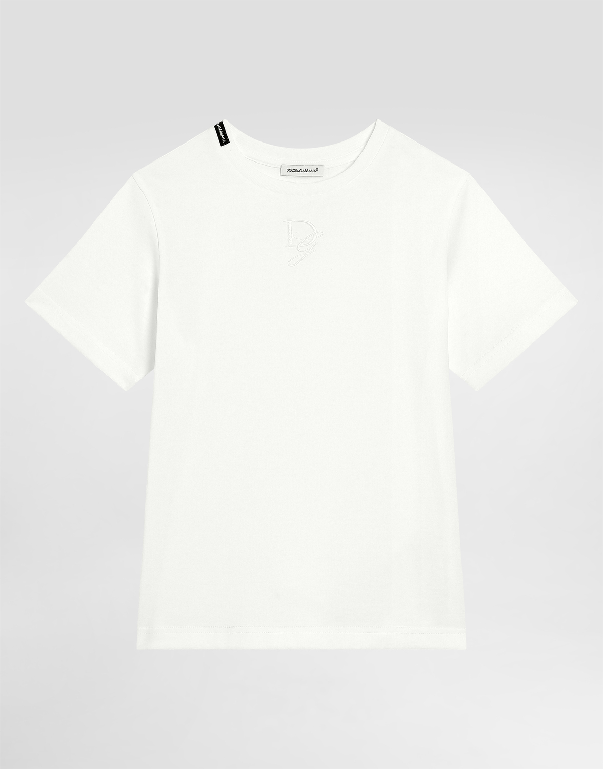 

Футболка из джерси с логотипом DG Dolce&Gabbana, белый