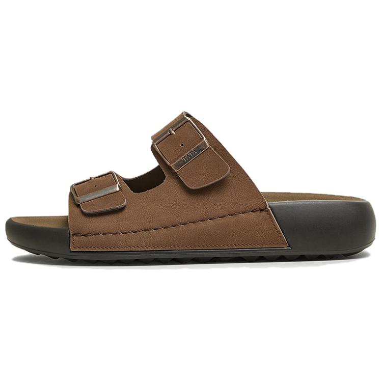 

Кожаные лоскутные сандалии Quiet Slide мужские TATA, Gray