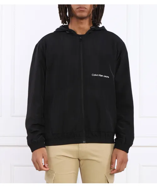 

Институциональная ветровка Regular fit Calvin Klein Jeans, черный