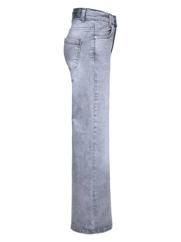 Джинсы Wide Leg Blue Effect, синий — фото 3