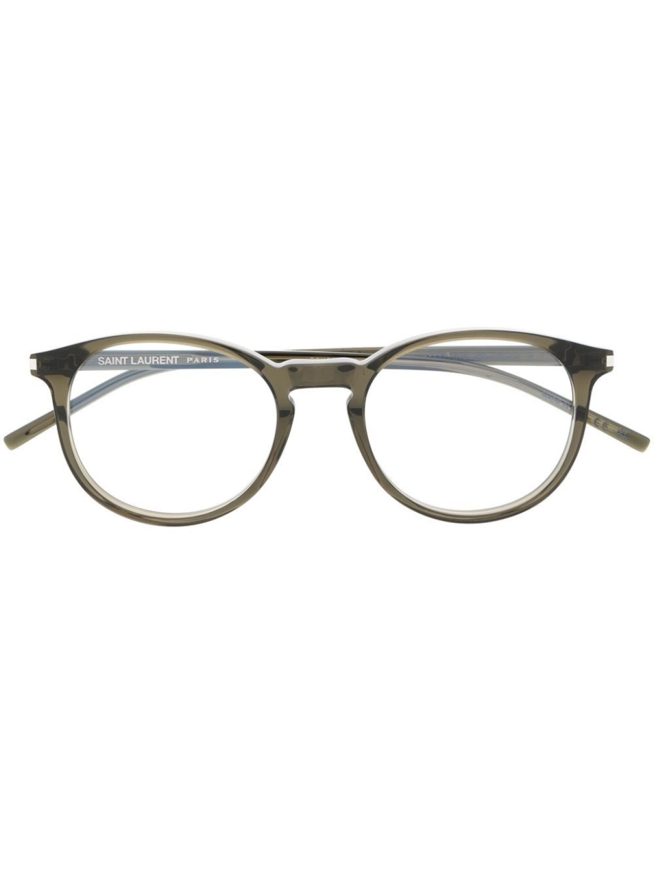 

Очки в круглой оправе Saint Laurent Eyewear, коричневый