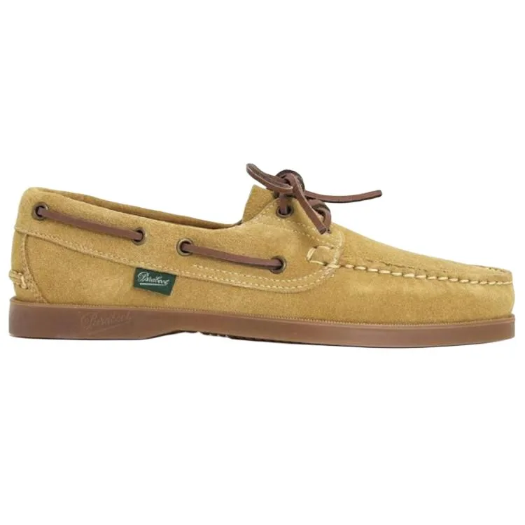 Paraboot Кожаные удобные и стильные лодочники мужские Light Umber — фото 3