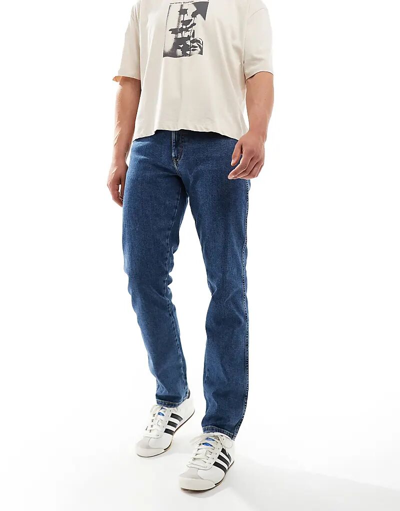 

Узкие джинсы Texas средней степени стертости Wrangler