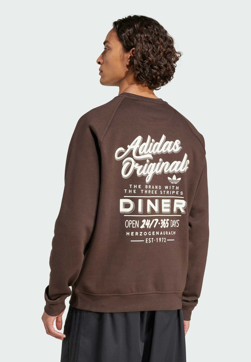 

Толстовка CREWNECK adidas Originals, темно-коричневый