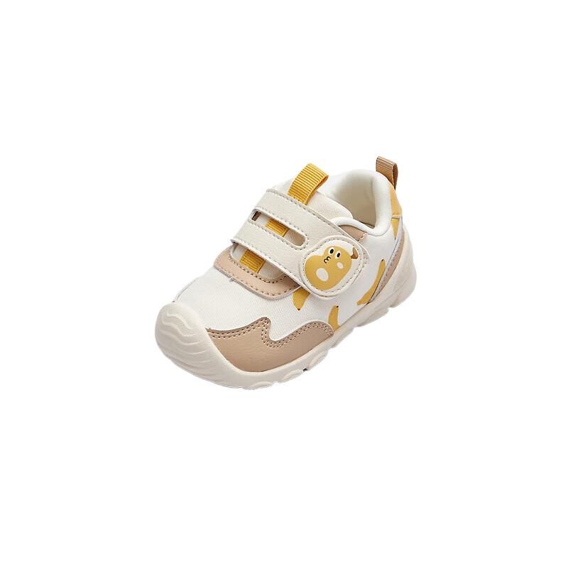 

Низкие детские ботинки для малышей с противоскользящей подошвой, устойчивые к истиранию и дышащие BALABALA, белый