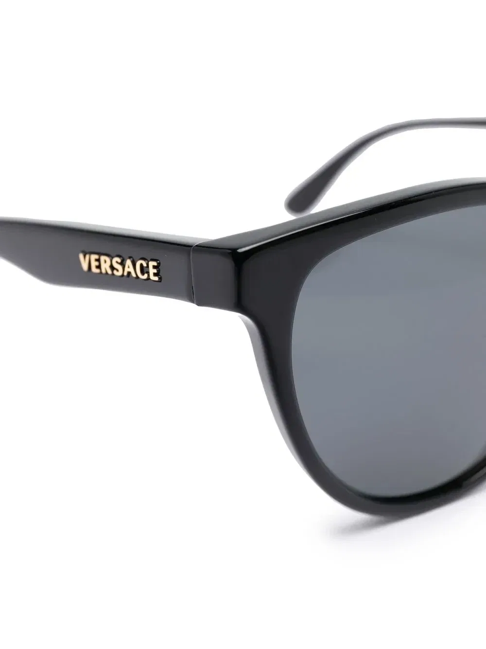 Солнцезащитные очки в оправе "кошачий глаз" Versace Kids, серый — фото 2