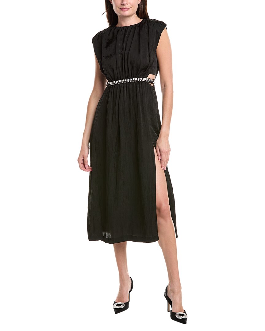 

Sandro Кристальная талия Миди платье, черный