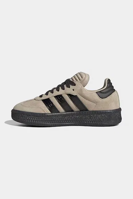 Кроссовки замшевые Samba XLG Adidas Originals, бежевый — фото 4