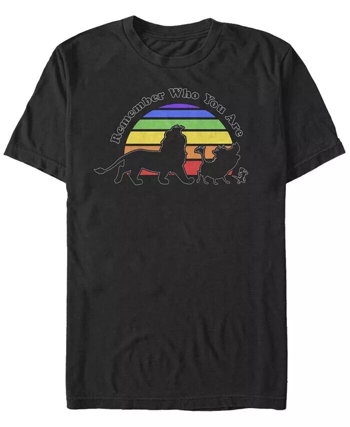 

Мужская футболка Remember Rainbow с коротким рукавом и круглым вырезом Fifth Sun, черный