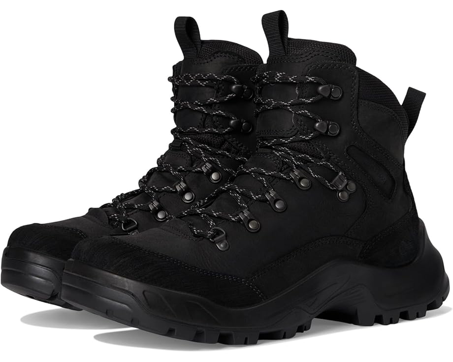 

Походные ботинки ECCO Sport Offroad Waterproof High Lace-Up Hiking Boots, цвет Black Nubuck/Black Oil Nubuck