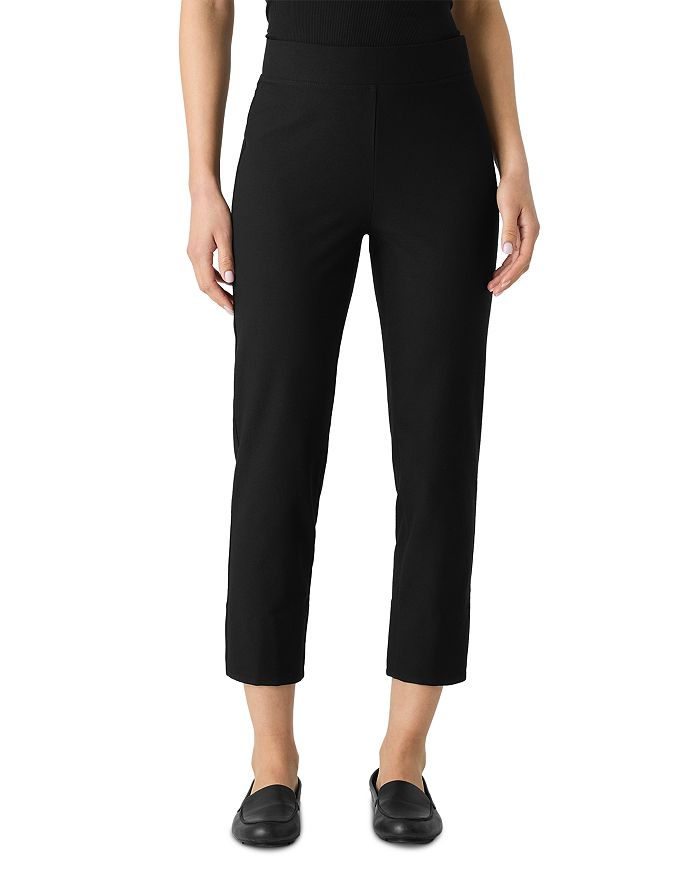 

Узкие укороченные брюки Eileen Fisher, черный
