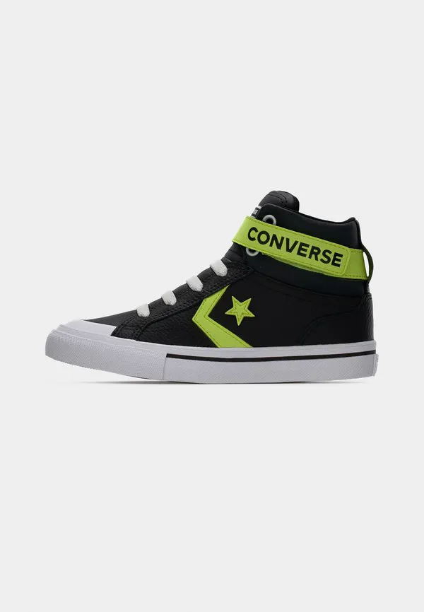 Унисекс высокие кроссовки pro blaze strap Converse, Black/Neon Mantis/White — фото 2