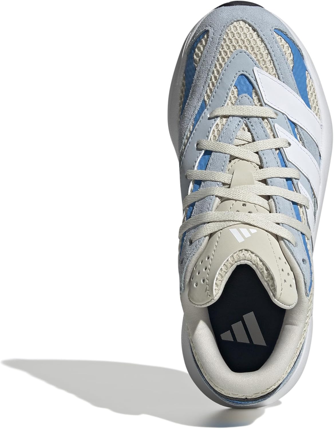 Кроссовки adidas для мальчиков Lightblaze на шнуровке, белый/синий/ярко-синий — фото 2