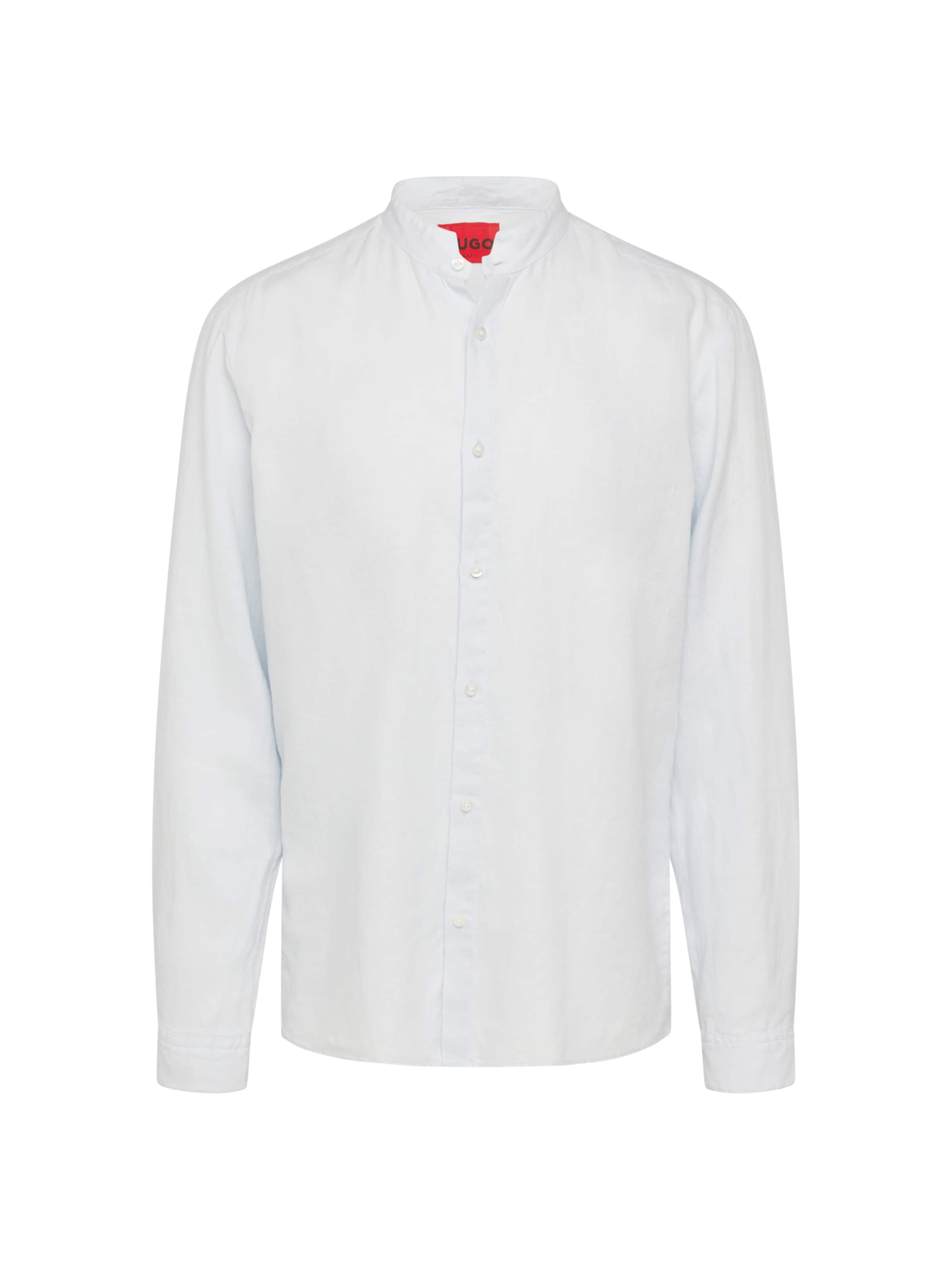 

HUGO Рубашка на пуговицах 'Elvory' пастельно-голубого цвета Regular fit