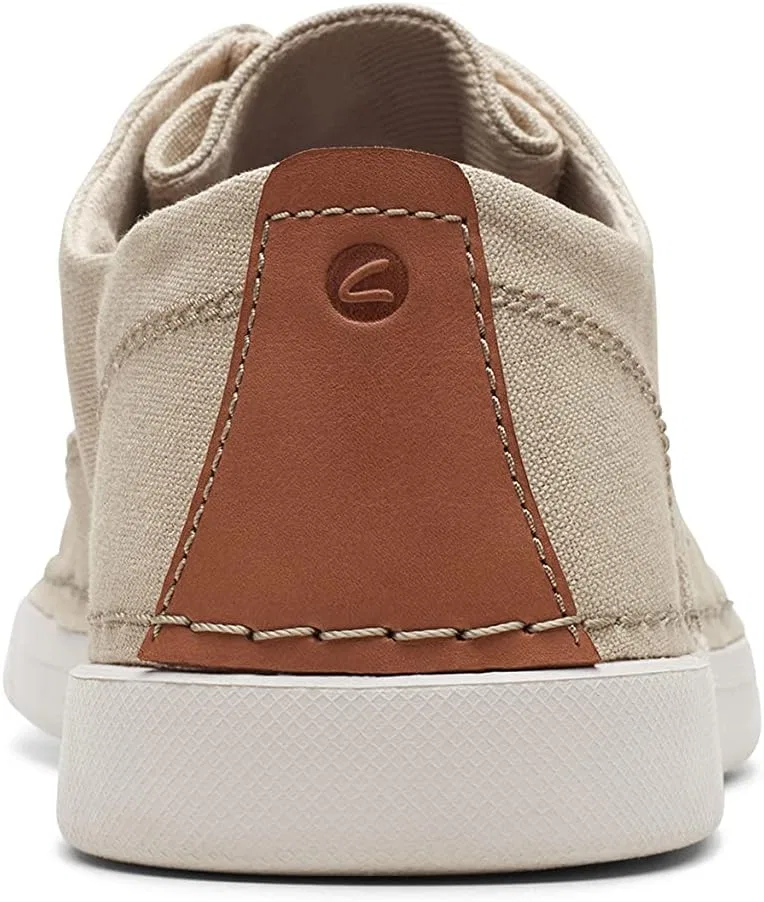 Мужские кроссовки Clarks Gereld Tie Trainers, 2-Sand Textile — фото 3