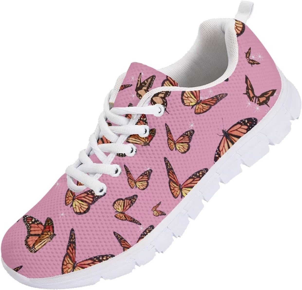 

Мужские кроссовки Funnydude Funny Print для бега, легкие, дышащие, с сеткой, удобные спортивные обувь, Butterfly