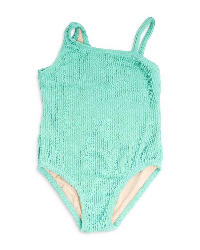 

Слитный купальник для девочек на одно плечо с текстурированной отделкой и складками - Little Kid, Big Kid Shade Critters, зеленый