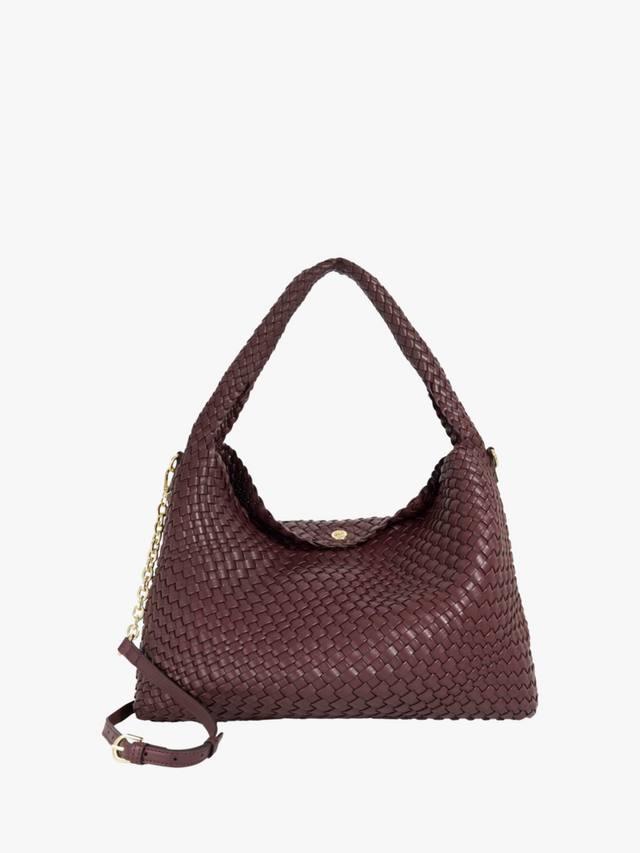 

Deliberate L плетеная сумка через плечо Dune London, Burgundy