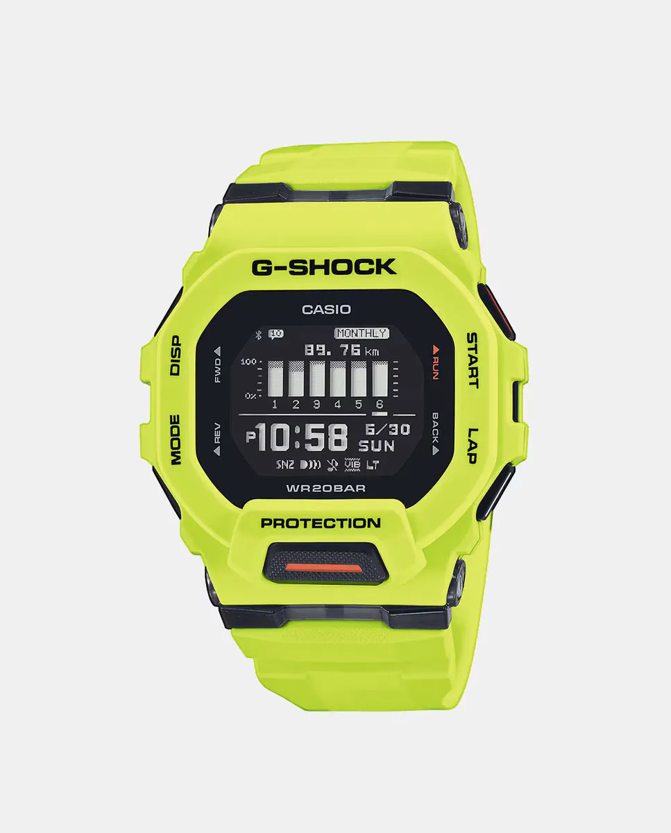 

G-Shock SportsGBD-200-9ER Мужские часы из флюорового желтого пластика Casio