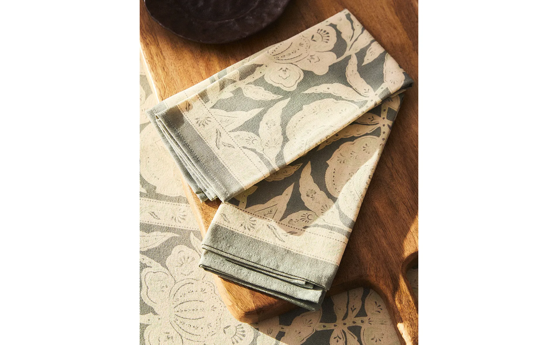 

Хлопковая салфетка с принтом (2 шт.) Zara Home, синий