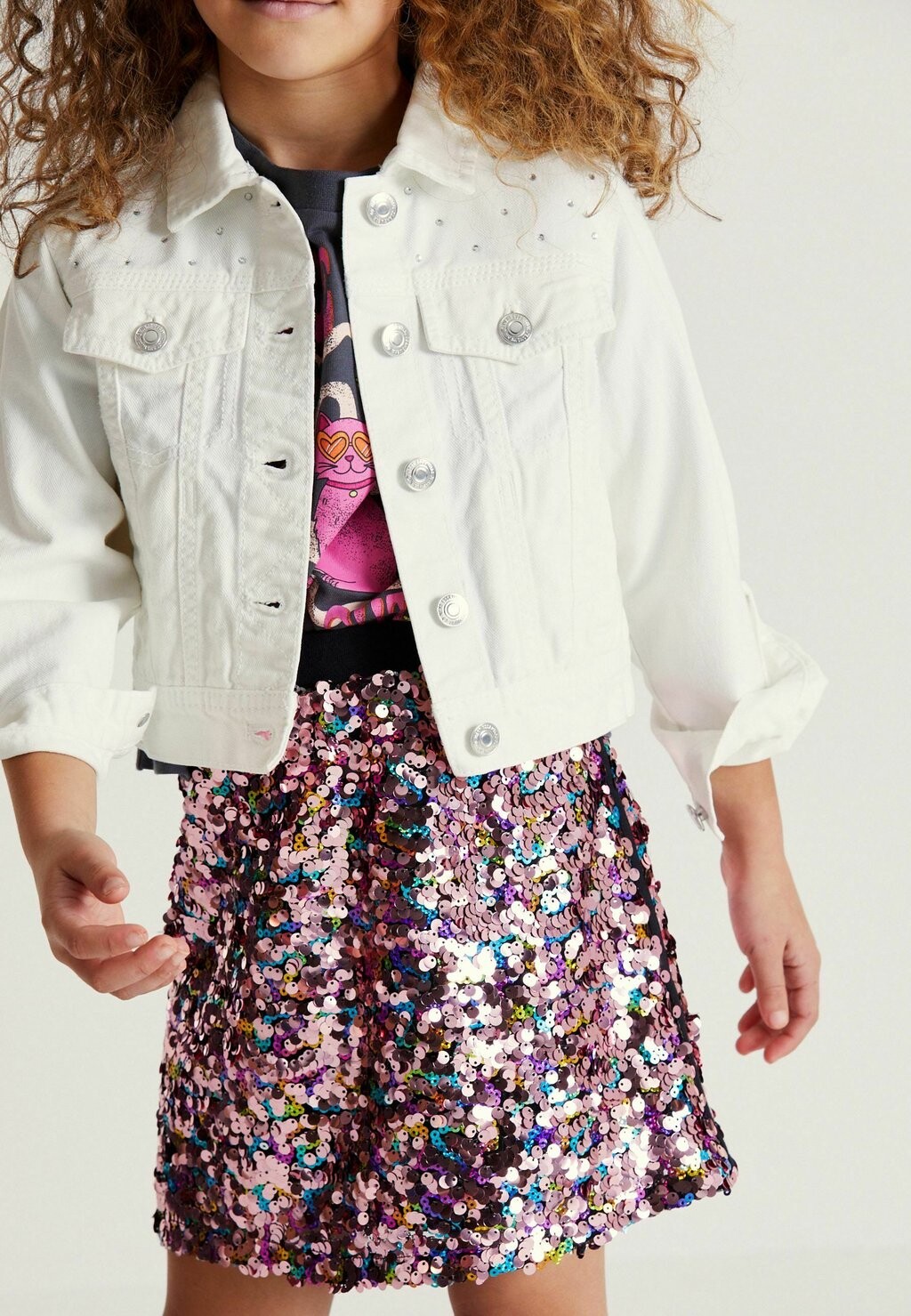 

Джинсовая куртка Diamante Denim Western Jacket Next, белый