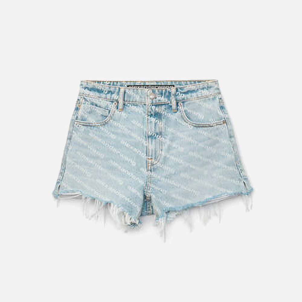 

Шорты T by Alexander Wang Logo Bite Short, цвет Pebble Beach