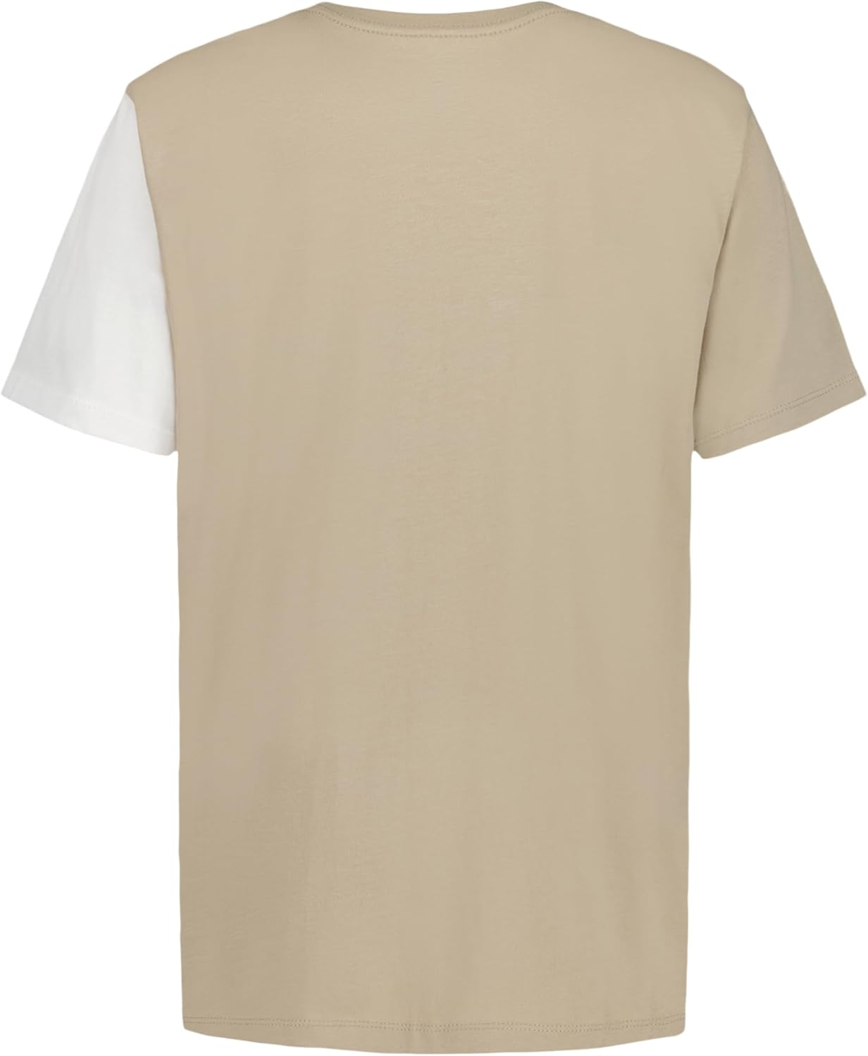 Футболка Calvin Klein Boys с коротким рукавом, модным принтом и круглым вырезом, удобная, свободного кроя, Block Party Island Fossil — фото 2