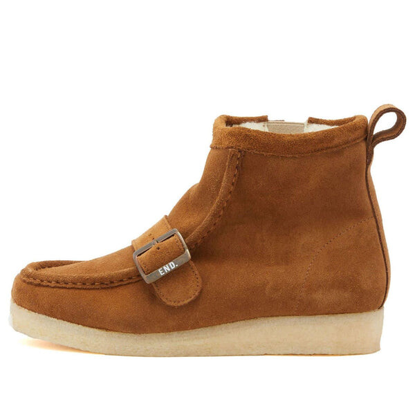 

Кроссовки x end. x beams plus walla hi strap 'dark brown' Clarks, коричневый