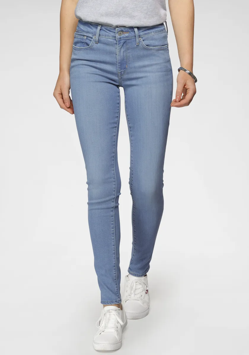 

Джинсы Levi's скинни "711 Skinny" с заниженным поясом, синий