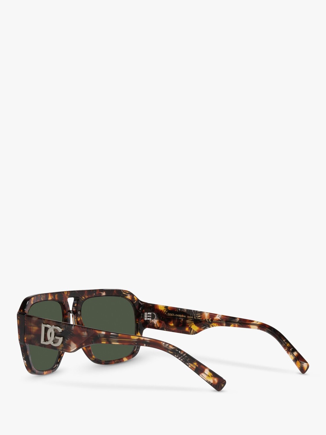 Dolce & Gabbana DG4403 Мужские поляризационные солнцезащитные очки-авиаторы, красный Гавана/серый — фото 2