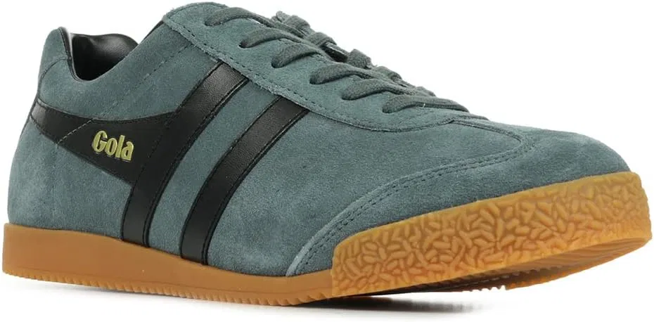 Кроссовки Gola Harrier Suede CMA192IE, Grey Graphite Black Gs — фото 2
