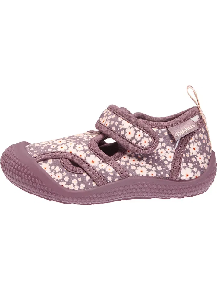 Босоножки с узором Playshoes, лиловый