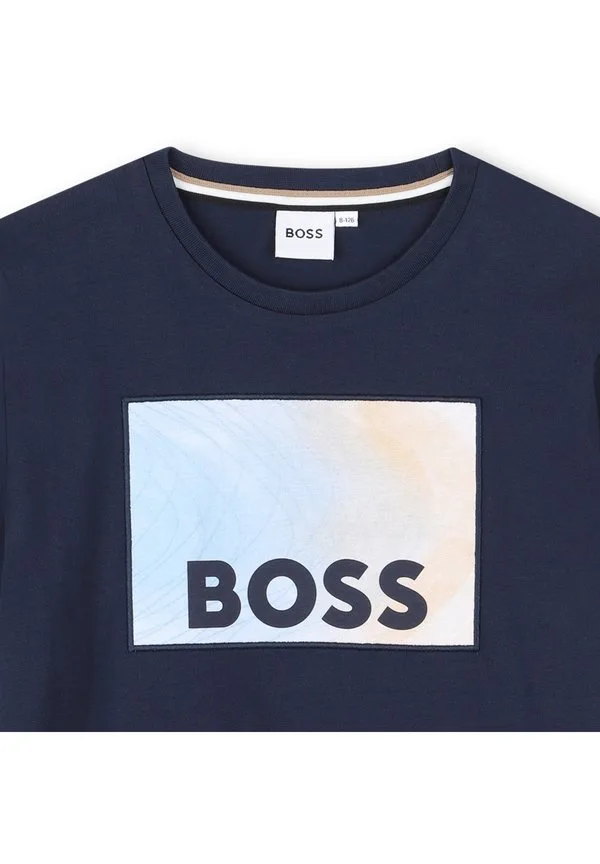 Детская футболка с длинным рукавом Boss Kidswear, Navy — фото 3