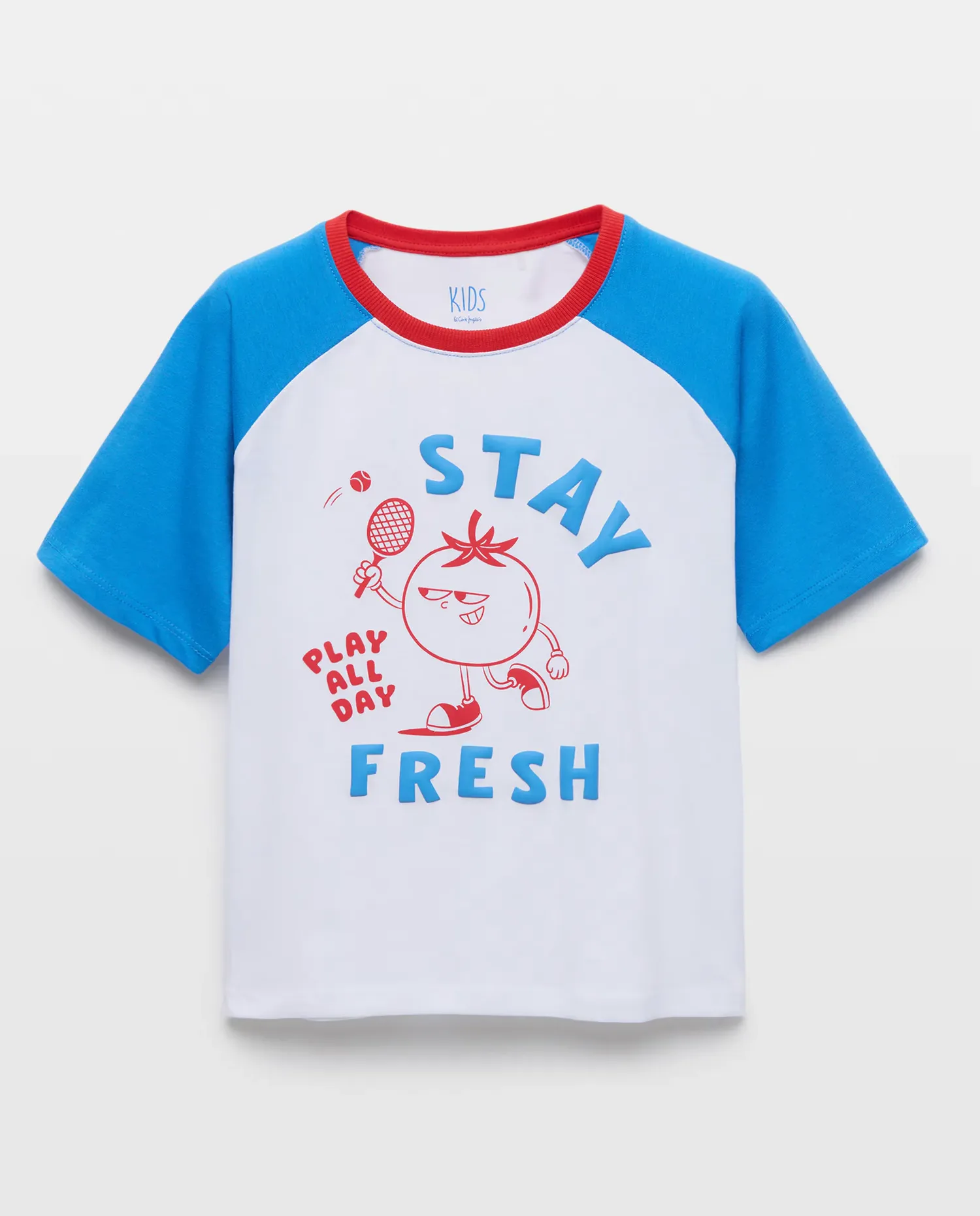 Спортивная детская футболка с коротким рукавом реглан Kids El Corte Inglés, синий — фото 4