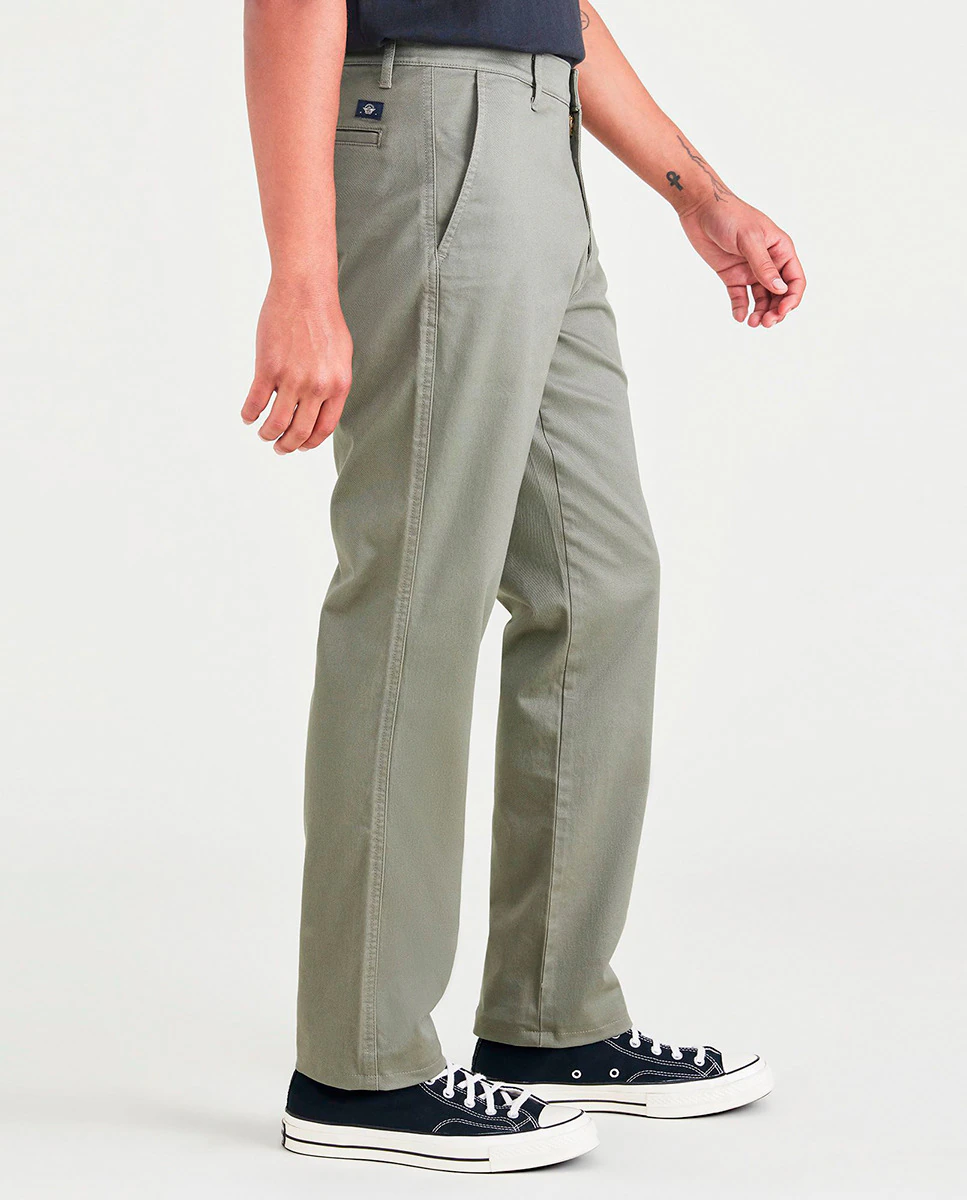 

Китайские мужские брюки slim fit Dockers, темно-зеленый