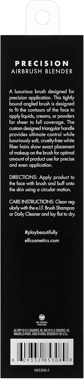Кисть для макияжа Precision Airbrush Blender e.l.f. 1 шт серебристый — фото 2