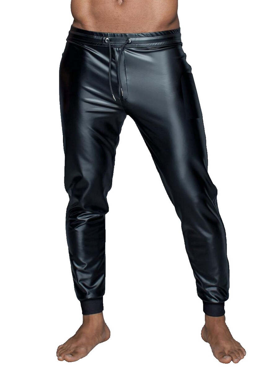 

Обычные брюки Noir Handmade Wetlook-Treggings H063, черный