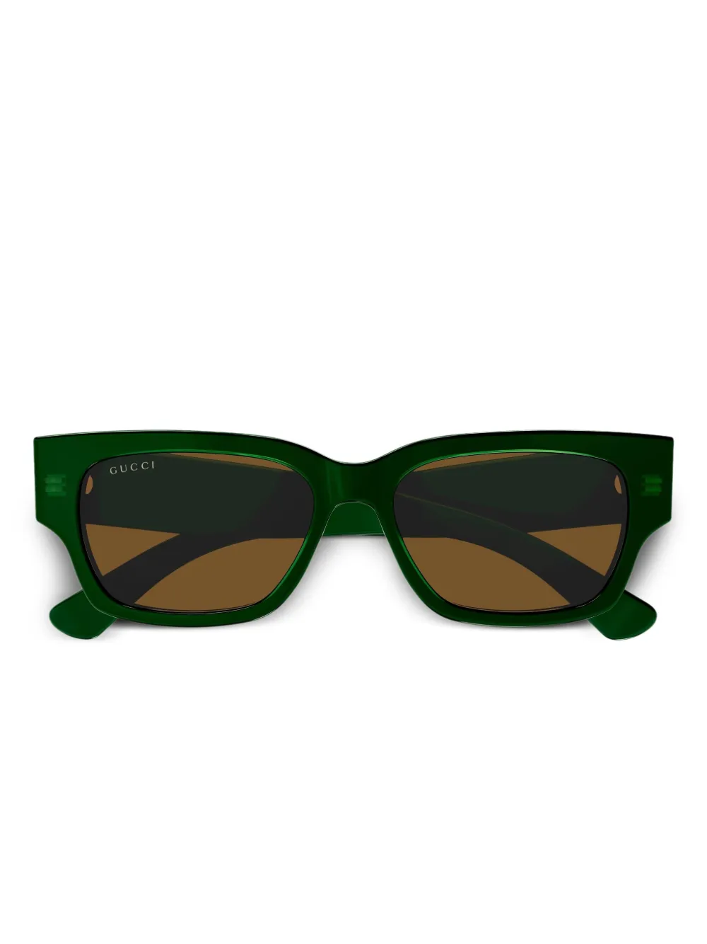 

Солнцезащитные очки в прямоугольной оправе Gucci Eyewear, зеленый