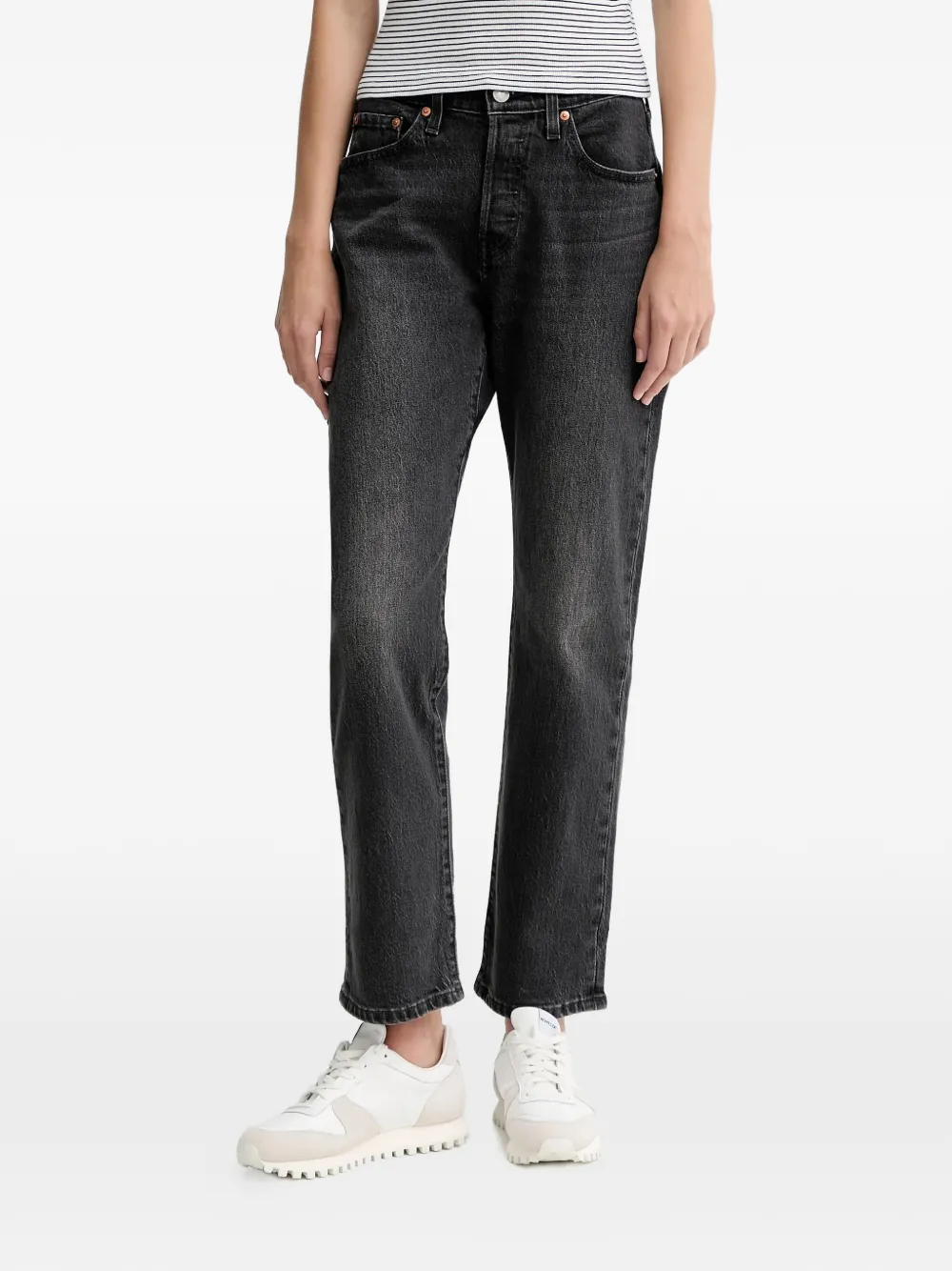 

Джинсы 501 с изогнутыми линиями и накладными карманами Levi'S, черный
