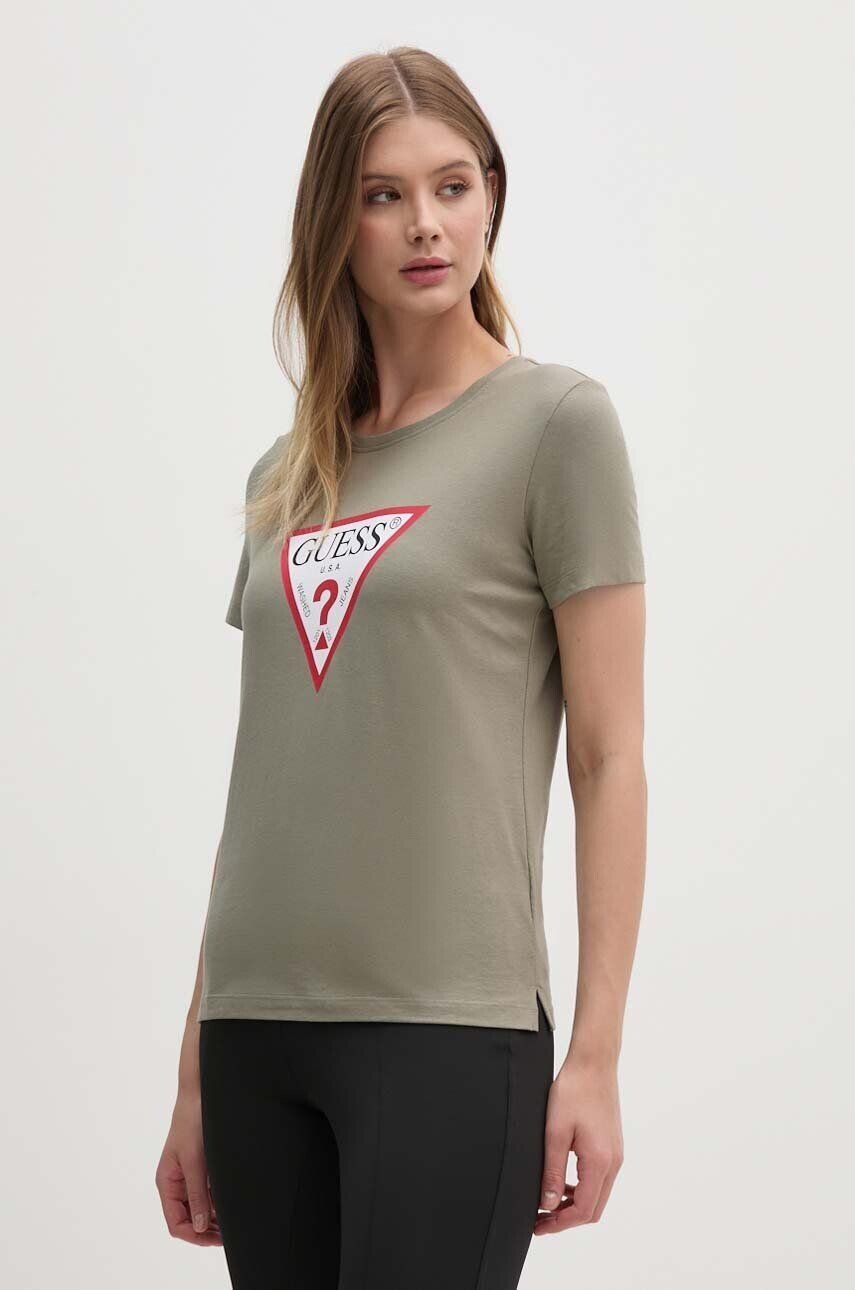 

Футболка Guess из хлопка, зеленый
