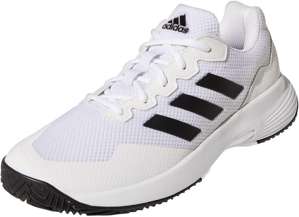 Мужские теннисные кроссовки adidas Gamecourt 2, белый/черный — фото 2