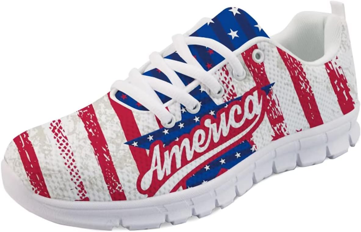 

Кроссовки Forchrinse Sunflower унисекс для бега, женские и мужские, мягкие для ходьбы и бега, повседневные, для спортзала, спортивные, American Flag