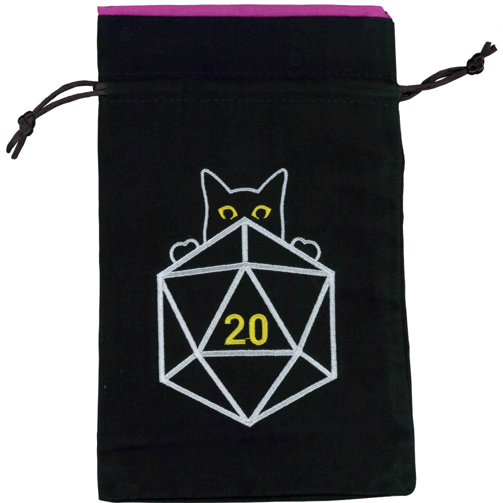 

Аксессуары Black Oak Workshop Dice Bag: Cat d20